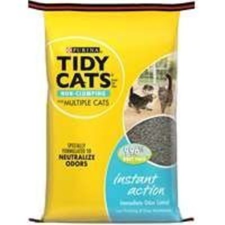 TIDY CATS Tidy Cats Instant Action 7023010770 Cat Litter, 20 lb Capacity, Gray/Tan 7023010770